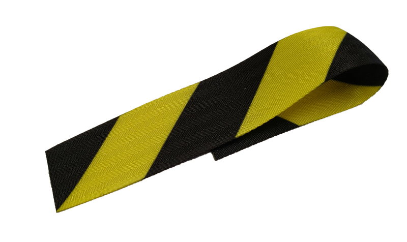 Webbing 48mm 18kN black/yel